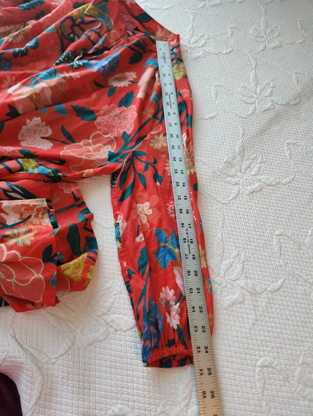 J. Crew Coral Floral Button-Front Tiered Mini Dress